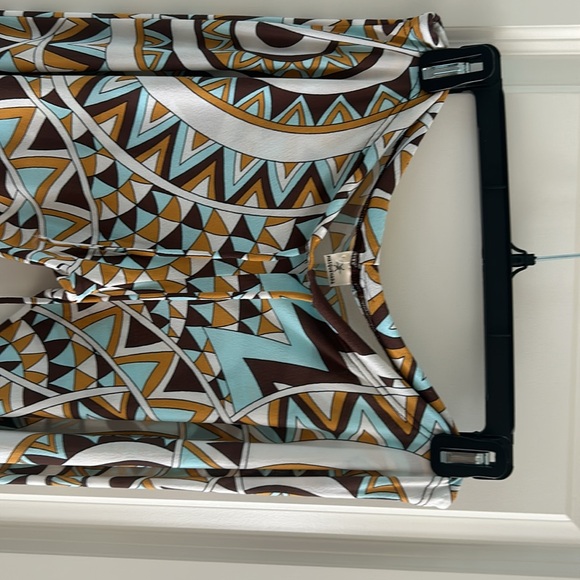 Patterned beach pants, drawstring. - Picture 3 of 6